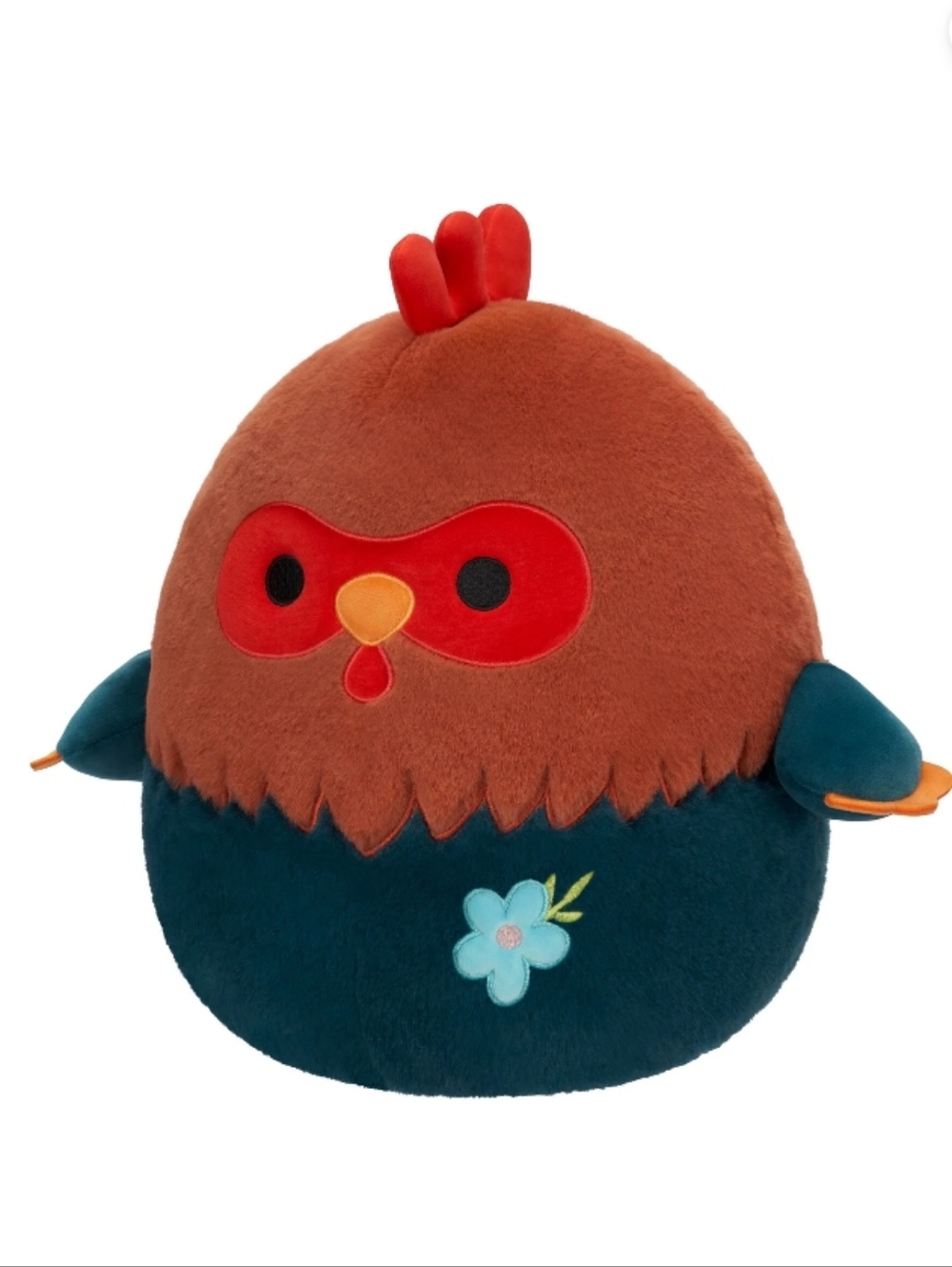Squishmallows FuzzAMallow Official 12 inch Reed the Red and Blue Rooster NWT